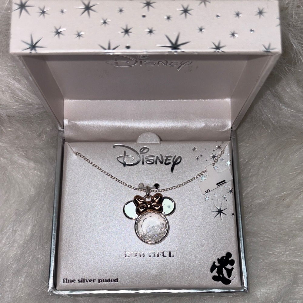 Disney MINNIE Silver and Rose Gold Pendant